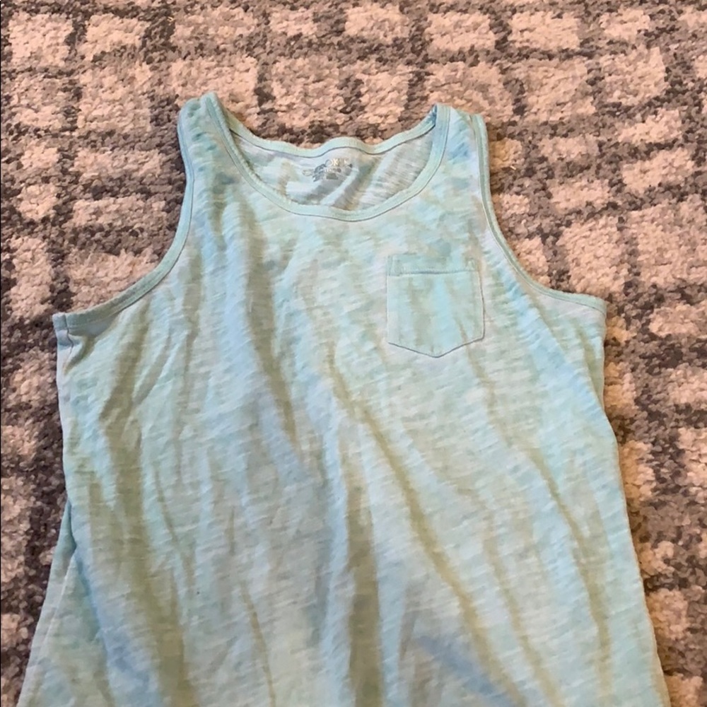 Cherokee turquoise tank top